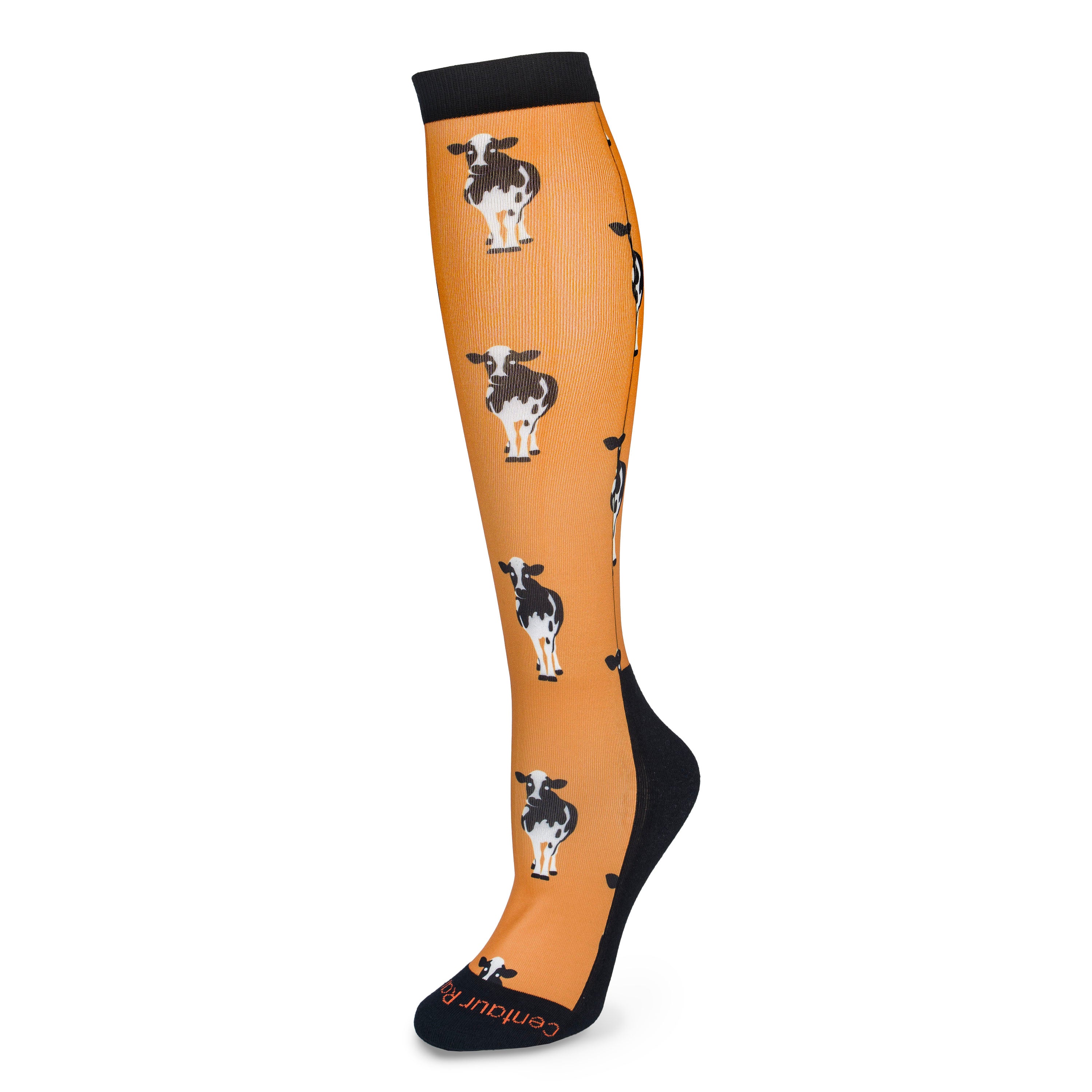 Centaur Ranch® Adult Boot Sock - Cows
