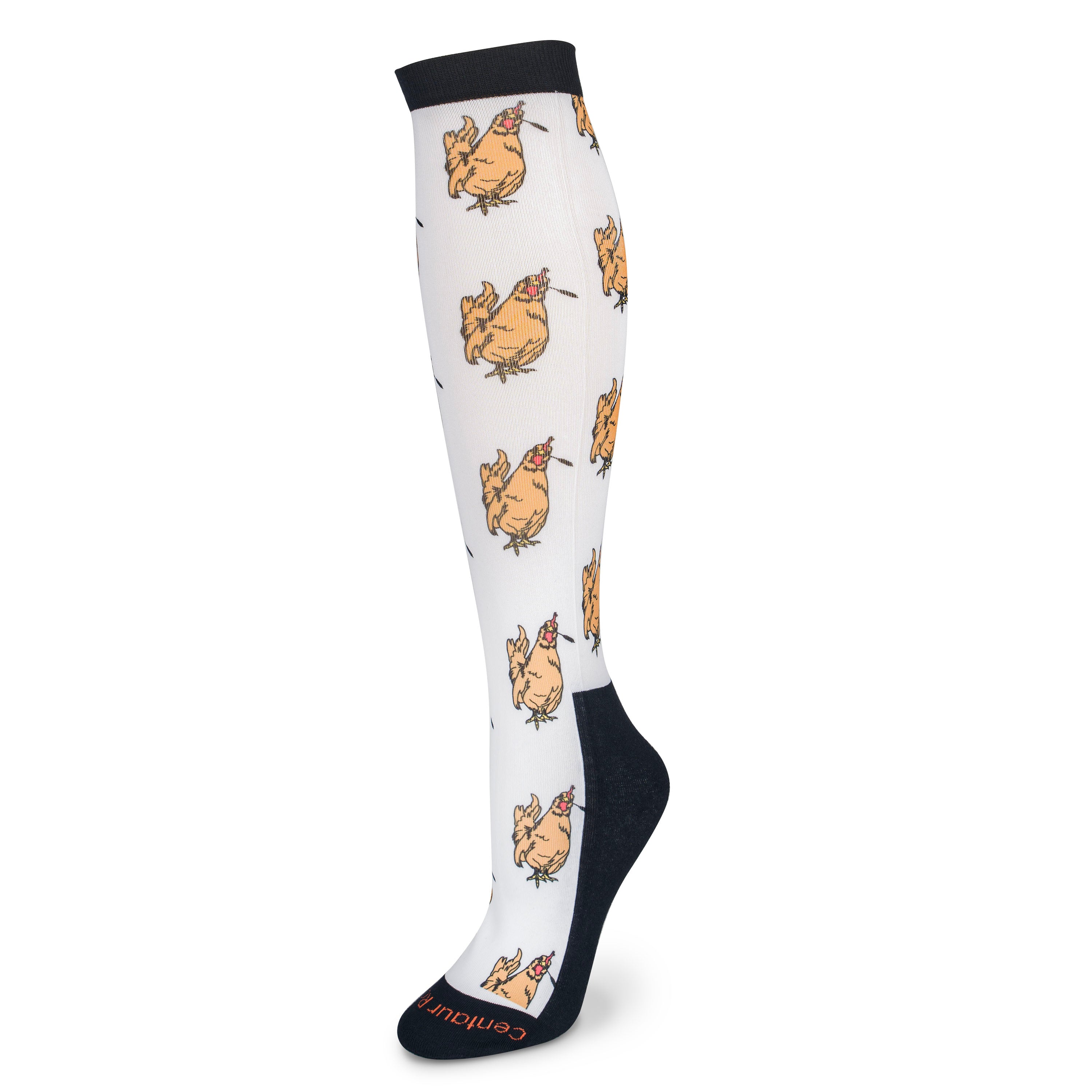 Centaur Ranch® Adult Boot Sock - Funky Chicken